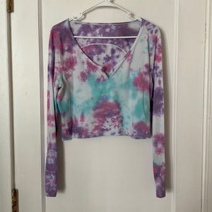 LULULEMON / tie dye henley
